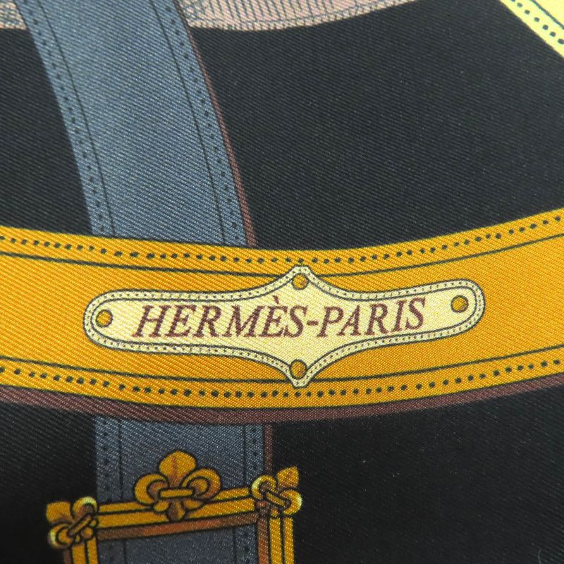 Hermes Maxi Twillye Cavalcadour 100% Silk Scarf with Belt Design Multi — view 9