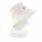 Hermes Gaelle Hemp Cotton Blend Hat Bucket White 58 — view 2