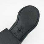 Gucci Boots Short Shoes Leather Black Double G Heart Quilting — view 9
