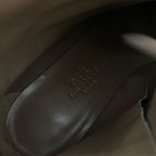 Hermes Saint Germain Boots Short Shoes Leather Black Silver Kelly Hardware — view 7