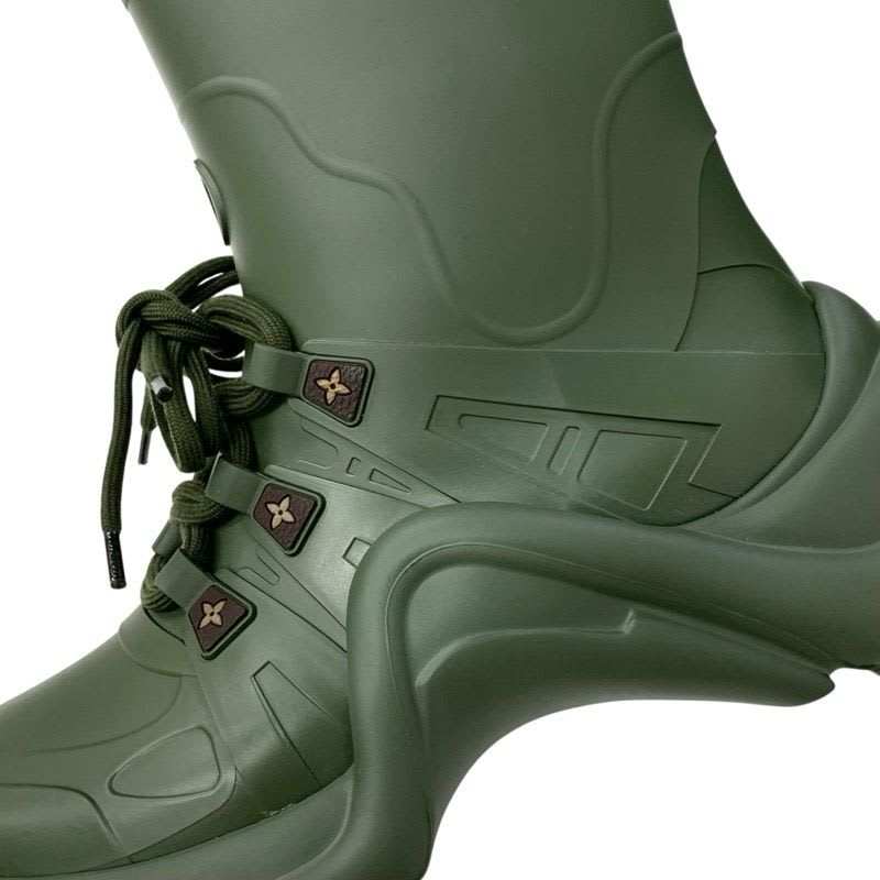 Louis Vuitton Arclight Line Monogram Boots Short Shoes Rubber Khaki — view 9
