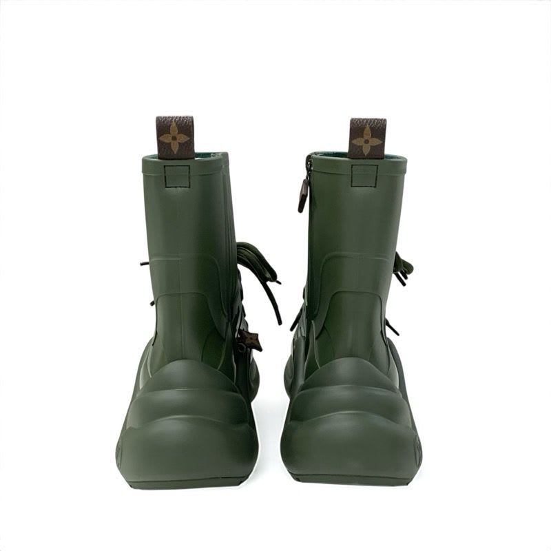 Louis Vuitton Arclight Line Monogram Boots Short Shoes Rubber Khaki — view 5