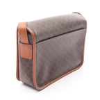 Celine Shoulder Bag Macadam Brown Leather — view 2