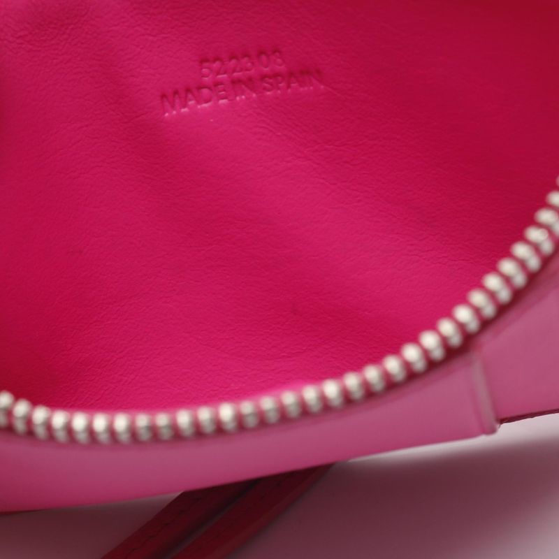 Loewe Card Case C565 Z40 X02 Fuchsia Pink Leather Coin Holder — view 7