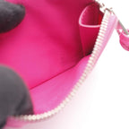 Loewe Card Case C565 Z40 X02 Fuchsia Pink Leather Coin Holder — view 6