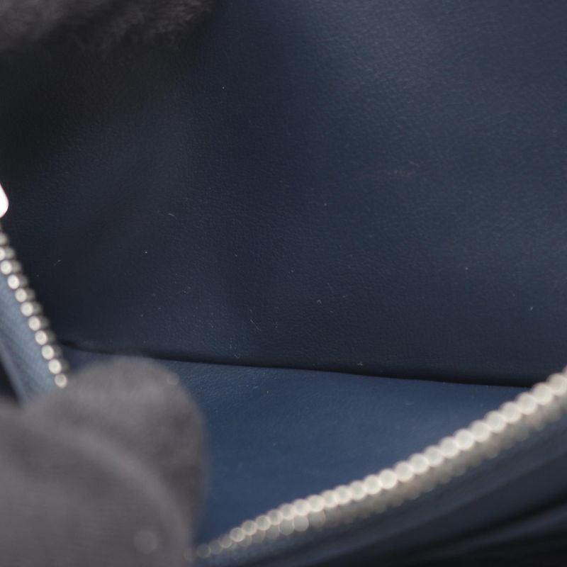 Louis Vuitton Round Long Wallet Zippy Vertical Navy Other — view 6