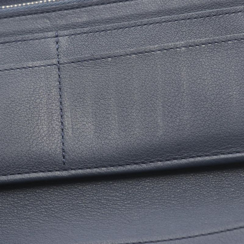 Louis Vuitton Round Long Wallet Zippy Vertical Navy Other — view 7