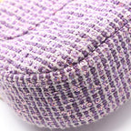 Chanel Shoulder Bag Quilted Top Handle Purple Fabric — view 9