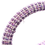 Chanel Shoulder Bag Quilted Top Handle Purple Fabric — view 7