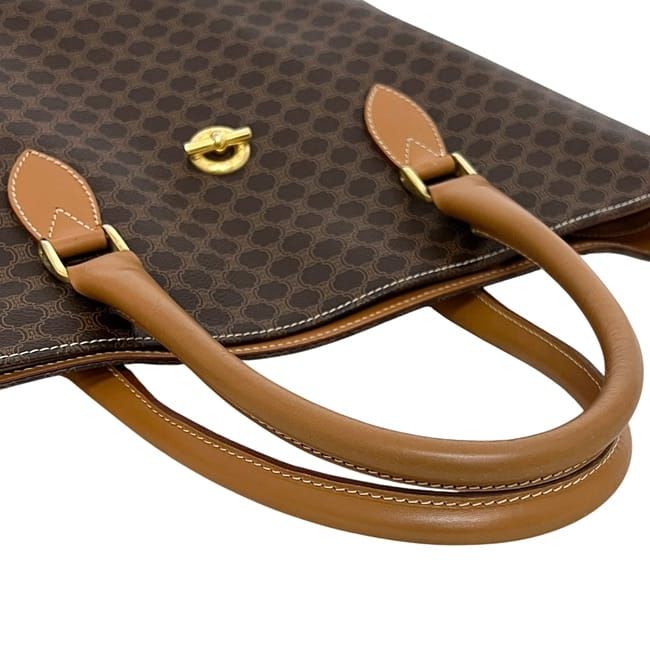 Celine Tote Bag Brown Macadam A4 Leather — view 9