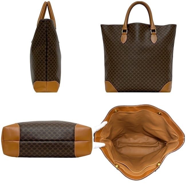 Celine Tote Bag Brown Macadam A4 Leather — view 3