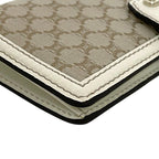 Celine Bifold Long Wallet Beige White Macadam — view 5