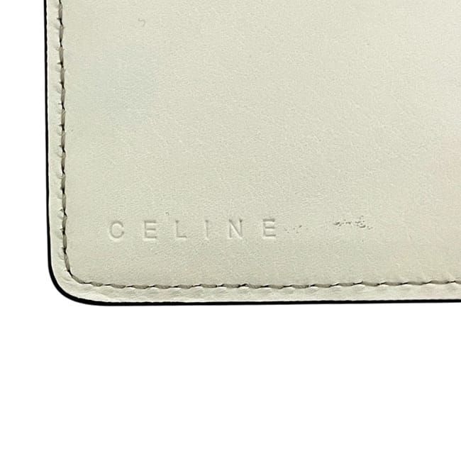 Celine Bifold Long Wallet Beige White Macadam — view 7