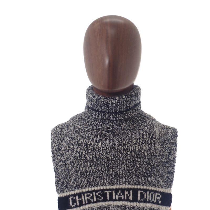 Dior Turtleneck Warmer 11 Dwi316 I007 Snood Wool Cashmere Black Autumn Win — view 7