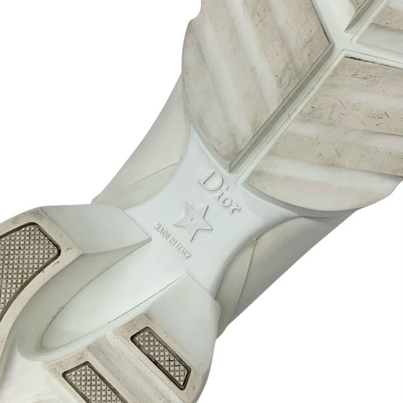 Christian Dior D-connect Sneakers Shoes Rubber Fabric Leather White Logo — view 8