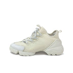Christian Dior D-connect Sneakers Shoes Rubber Fabric Leather White Logo — view 3
