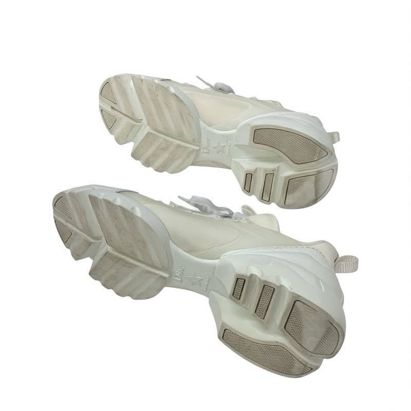 Christian Dior D-connect Sneakers Shoes Rubber Fabric Leather White Logo — view 6