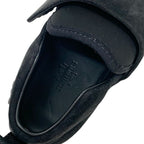 Hermes H Sneakers Shoes Suede Black Velcro — view 7