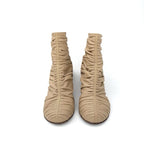 Louis Vuitton Olympia Line Monogram Boots Short Shoes Leather Beige Brown — view 2