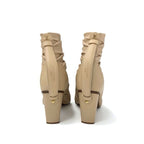 Louis Vuitton Olympia Line Monogram Boots Short Shoes Leather Beige Brown — view 5