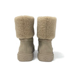 Louis Vuitton Snowdrop Line Monogram Boots Short Shoes Suede Mouton Beige — view 5