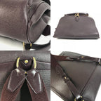Louis Vuitton Backpack Cass Ia Taiga Leather Acajou Wine Red — view 7