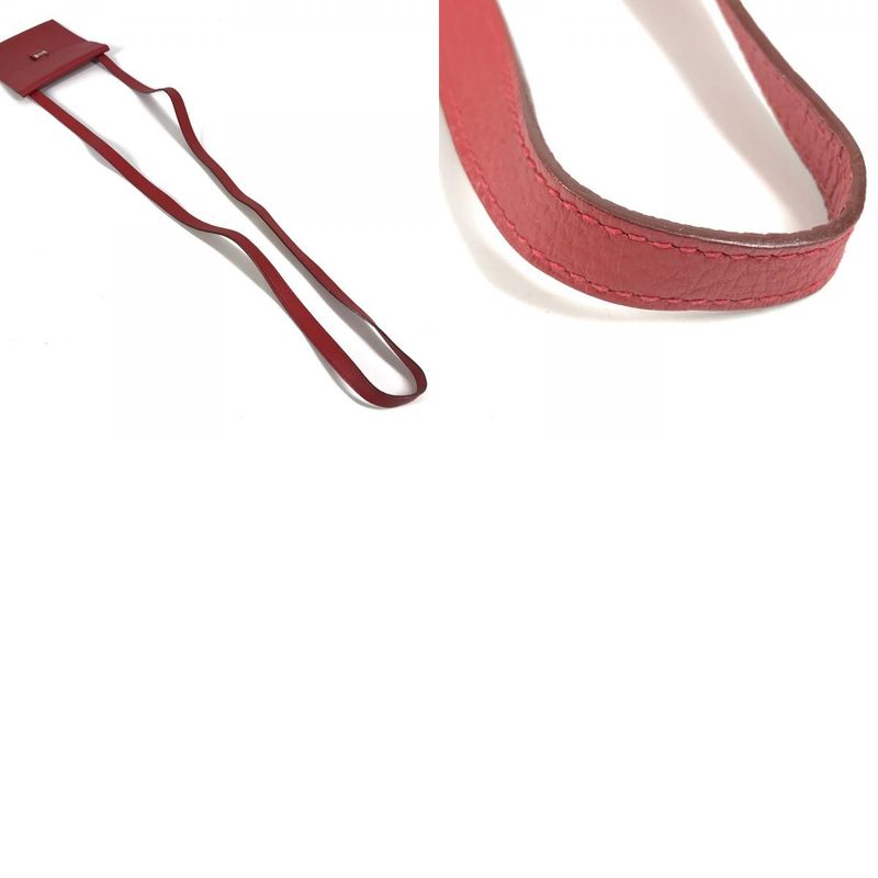 Hermes Shoulder Bag Amelie Leather Red — view 9