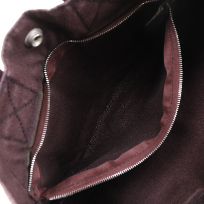 Hermes Fourre Tout PM Cotton Black Red Handbag — view 7