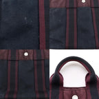 Hermes Fourre Tout PM Cotton Black Red Handbag — view 8