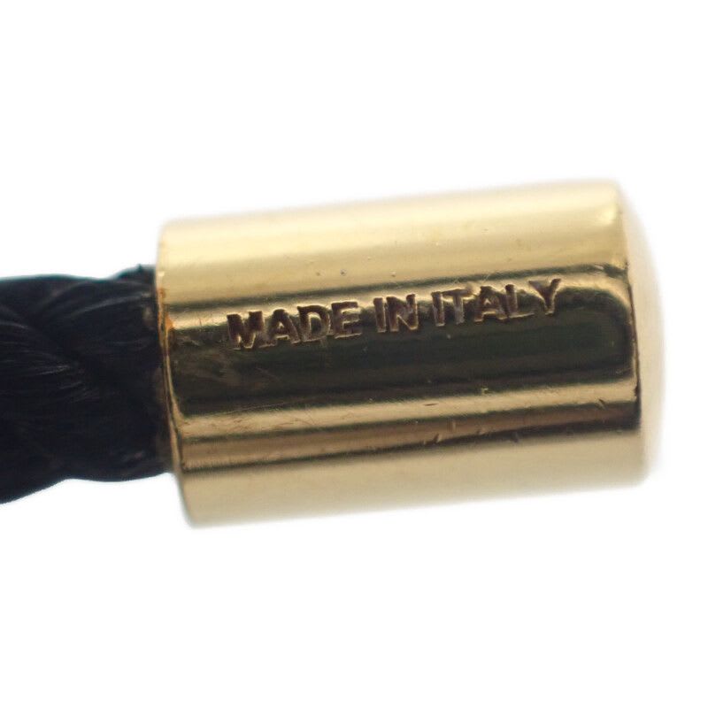 Celine Maillon Triomphe Code Beach Bracelet Metal Black Gold Strap — view 4
