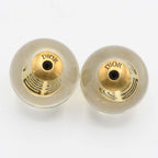 Christian Dior Clear Tribal Earrings With Gold Color Box M4420 — view 6