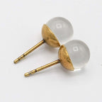 Christian Dior Clear Tribal Earrings With Gold Color Box M4420 — view 5