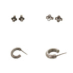 Louis Vuitton Bookle Wood Mp2783 Metal Silver Earrings 0667 — view 9