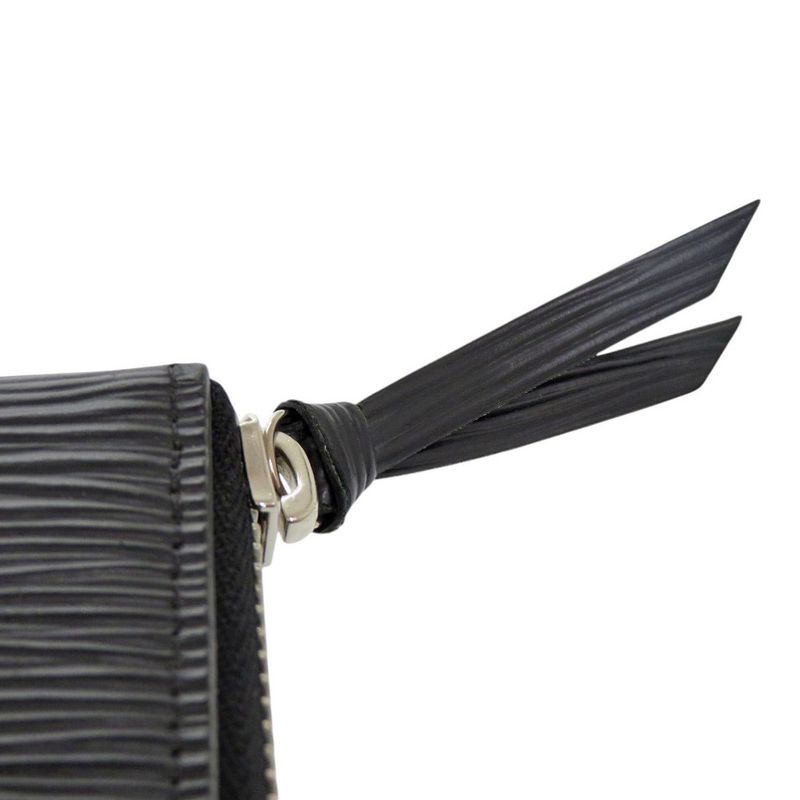 Louis Vuitton Portefeuille Clemence Epi Leather Noir Black Long Wallet — view 6