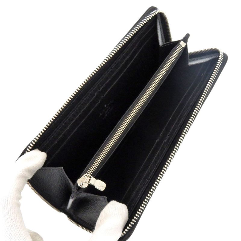 Louis Vuitton Portefeuille Clemence Epi Leather Noir Black Long Wallet — view 4