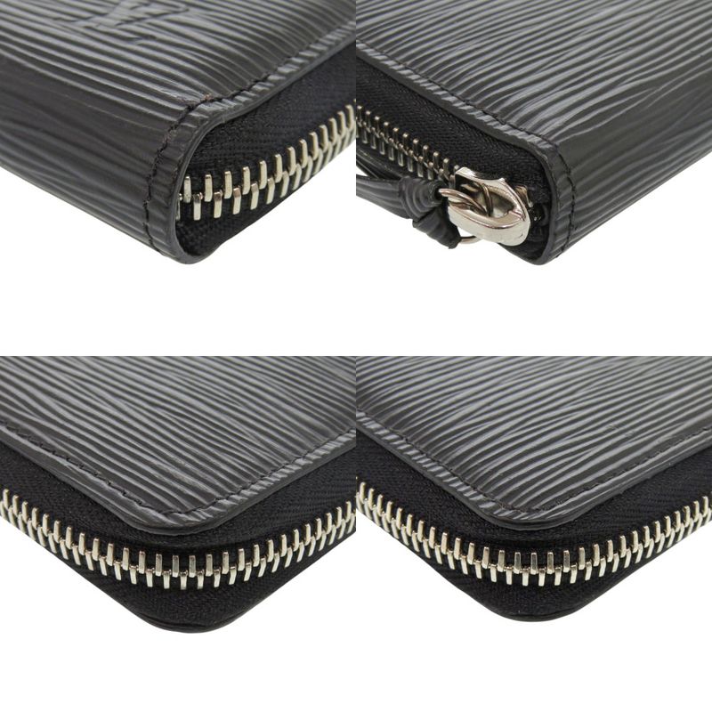 Louis Vuitton Portefeuille Clemence Epi Leather Noir Black Long Wallet — view 3