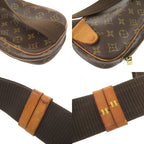Louis Vuitton Pochette Gange Monogram Brown Body Bag Waist 0484 — view 9