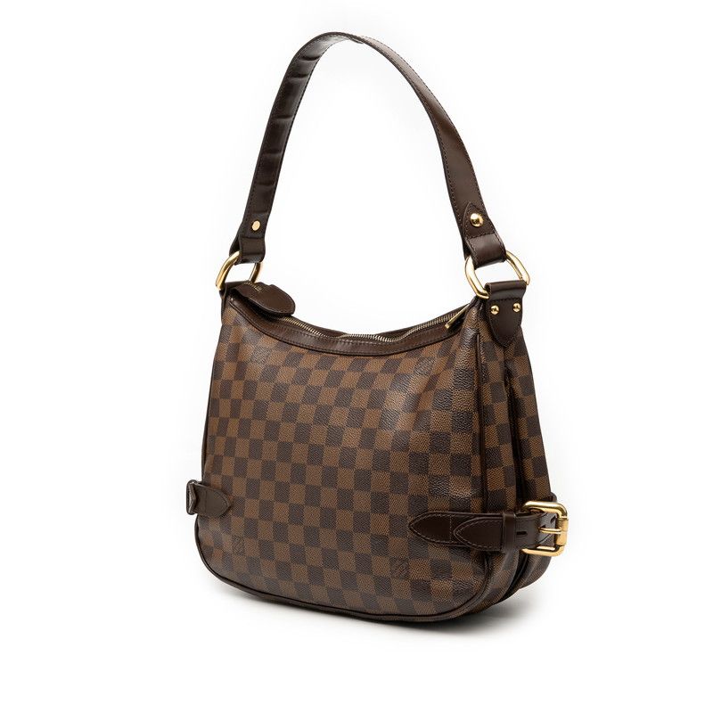 Louis Vuitton Damier Highbury Shoulder Bag Brown Leather — view 2
