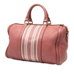 Gucci Sherry Line Mini Boston Bag Shoulder 2way Pink Canvas Leather — view 2