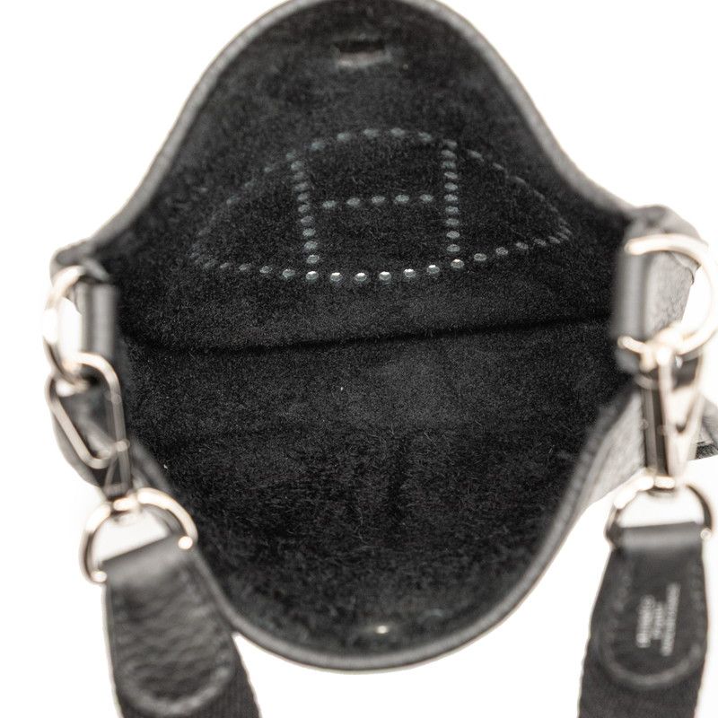 Hermes Mini Evelyne TPM Black Taurillon Clemence — view 4