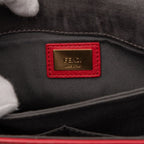 Fendi Trebuchet One Shoulder Bag 8 Br720 Red Leather — view 5