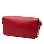Fendi Trebuchet One Shoulder Bag 8 Br720 Red Leather — view 2