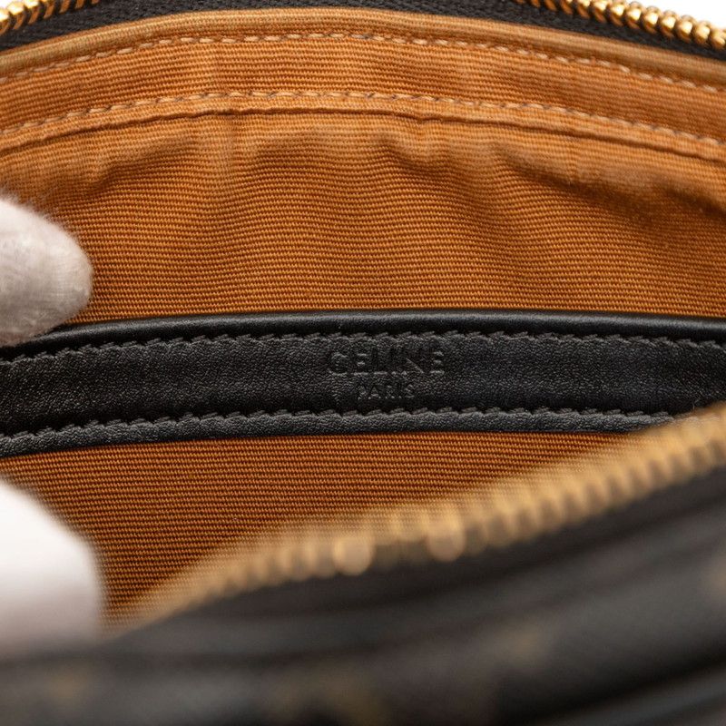 Celine Triomphe Black Brown Leather — view 5