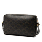 Celine Triomphe Black Brown Leather — view 2