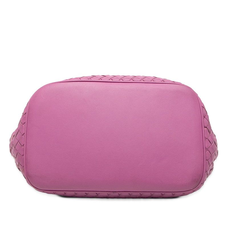 Bottega Veneta Intrecciato Shoulder Bag 2-Way Purple Leather — view 3