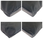 Prada Tessuto Triangle Logo Plate Black Silver Hardware Nylon Tote Bag — view 3