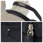 Gucci Black Silver Hardware Nylon 012 0389 Boston Bag Handbag — view 5