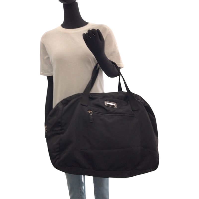Gucci Black Silver Hardware Nylon 012 0389 Boston Bag Handbag — view 7