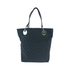 Gucci Black Silver Hardware GG Canvas 10836 Tote Bag — view 2