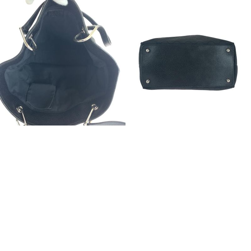 Gucci Black Silver Hardware GG Canvas 10836 Tote Bag — view 9